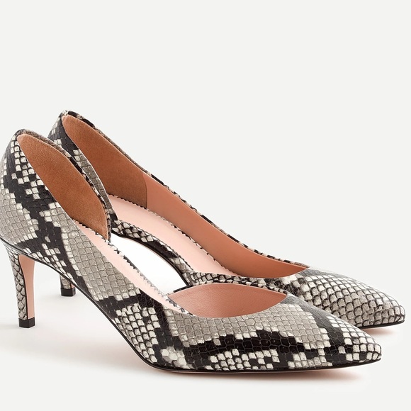 J. Crew Lucie pumps in snake-embossed leather NEED REPAIR - Picture 1 of 8